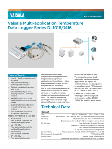 Vaisala Multi-application Temperature Data Loggers