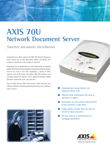 AXIS 70U Network Document Server