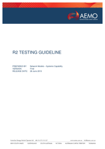 R2_Testing_Guideline - Australian Energy Market Operator