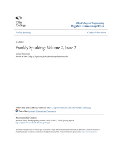 Frankly Speaking: Volume 2, Issue 2
