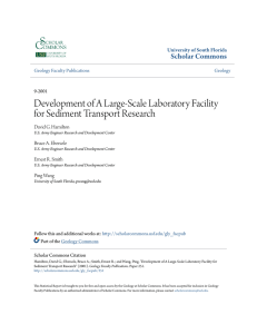 Development of A Large-Scale Laboratory Facility for Sediment
