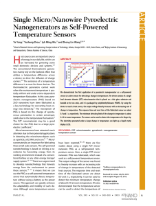 Single Micro/Nanowire Pyroelectric Nanogenerators as Self