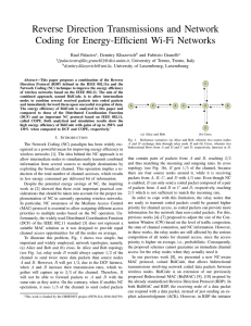 Reverse Direction Transmissions and Network Coding for