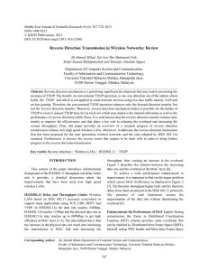 Reverse Direction Transmission in Wireless Networks: Review