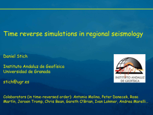 Time reverse simulations in regional seismology