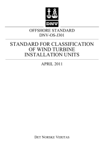 DNV-OS-J301: Standard for Classification of