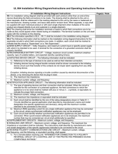 UL 864 Installation Wiring Diagram/Instructions Review