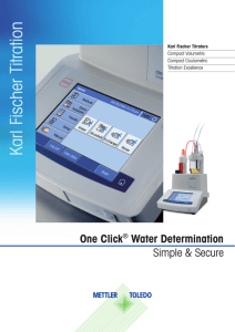 Karl Fischer Titration