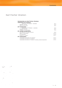 Karl Fischer titration