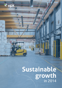 Sustainable growth - VPK Packaging Group