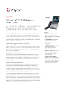 Polycom® VVX™ 1500 Business Media Phone