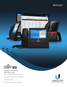 UniFi VoiP Phone Datasheet