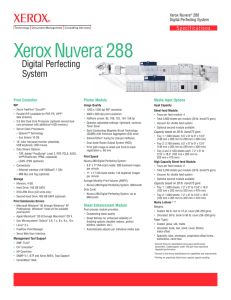 XeroxNuvera® 288 - Xerox Support and Drivers