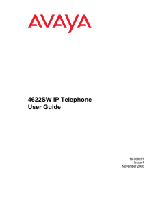 4622SW IP Telephone User Guide