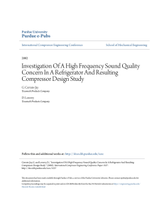 Investigation Of A High Frequency Sound Quality - Purdue e-Pubs