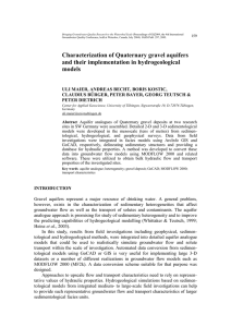 Characterization of Quaternary gravel aquifers and