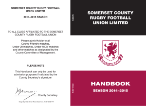 handbook - Somerset RFU