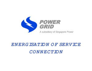 Energisation Of Service Connection