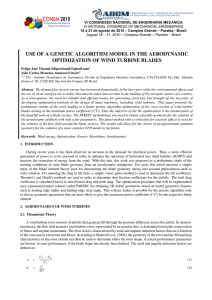 use of a genetic algorithm model in the aerodynamic