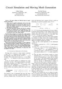 Circuit Simulation and Moving Mesh Generation - Per