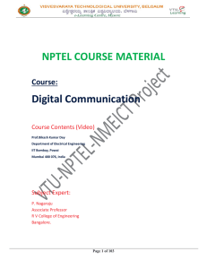 Digital Communication - vtu-nptel