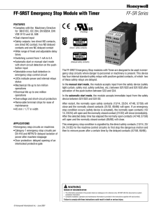 FF-SRST Emergency Stop Module with Timer