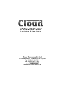 CX233 - Cloud Electronics