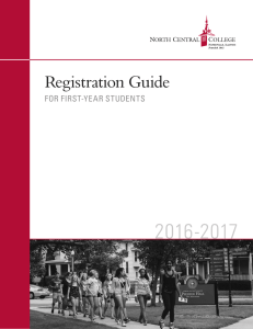 Registration Guide - North Central College