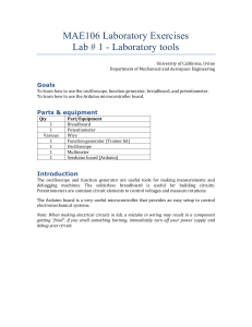 MAE106 Laboratory Exercises Lab # 1