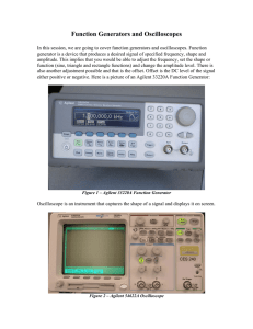 Function Generators and Oscilloscopes