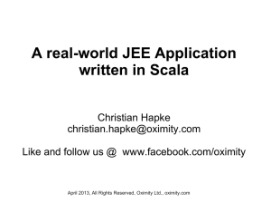 A real-world JEE Application written in Scala