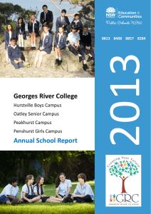 Annual School Report 2013 - Penshurst Girls Campus