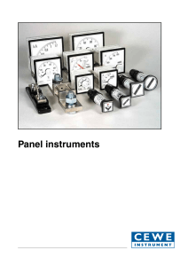 Panel instruments