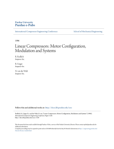 Linear Compressors: Motor Configuration - Purdue e-Pubs