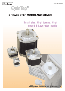 5 PHASE STEP MOTOR AND DRIVER