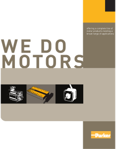 Motors brochure - Motion Control Systems