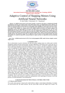 Adaptive Control of Stepping Motors Using Artificial Neural