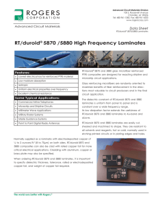 RT/duroid® 5870 /5880 High Frequency Laminates