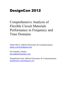 DesignCon 2012 Comprehensive Analysis of Flexible