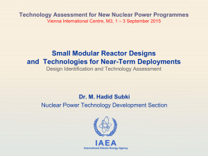 Small Modular Reactors - International Atomic Energy Agency