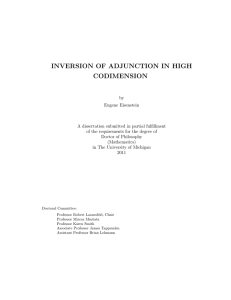 inversion of adjunction in high codimension