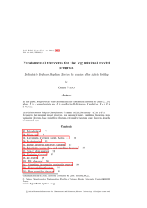 Fundamental theorems for the log minimal model program