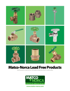 Lead Free Brochure - Matco