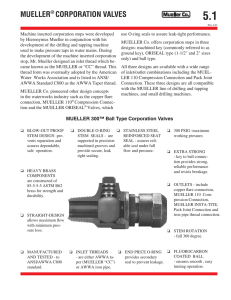 mueller® corporation valves