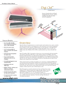 Product Data Sheet - Digi CM