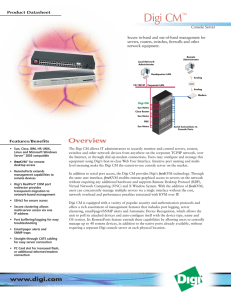 Digi CM Console Servers - Datasheet