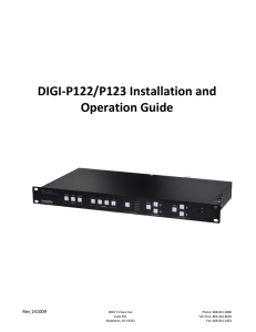DIGI-P122/P123 Installation Guide