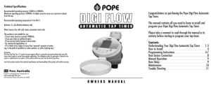 Pope Digi Flow Automatic Tap Timer