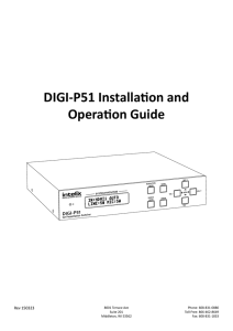 Intelix DIGI-P51 Manual