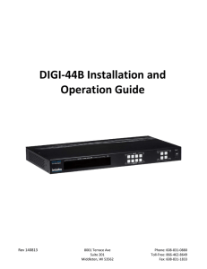 Intelix DIGI-44B Manual